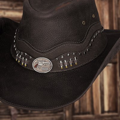 画像2: ブルハイド レザー カウボーイ ハット（ブラウン）L/Bullhide Western Leather Hat(Chocolate)