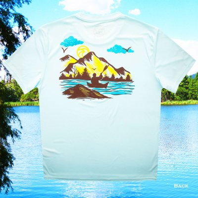画像3: カヌー UPF50＋ サンプロテクション 半袖Tシャツ（アクアブルー）/T-shirt (Canoe/Blue)
