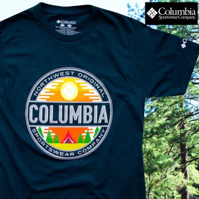画像1: コロンビア アウトドア 半袖 Tシャツ（ブルー）/Columbia Sportswear T-shirt(Blue)