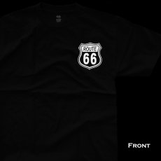 画像4: ルート66 半袖 Tシャツ（ブラック・ ホワイト）/Historic Route 66 T-shirt (Black) (4)