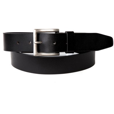 画像1: 38mm ブラック レザーベルト /1 1/2" Genuine Leather Belt(Black)