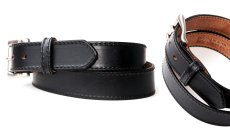 画像3: ウエスタン レザーベルト（4.3mm・ブラック） /1 1/2" Genuine Leather Belt(Black) (3)