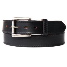 画像2: ウエスタン レザーベルト（4.3mm・ブラック） /1 1/2" Genuine Leather Belt(Black) (2)