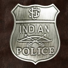 画像1: ウエスタン バッジ U.S インディアン ポリス/Badge (1)