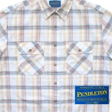 画像1: ペンドルトン 半袖 ハイカー シャツ（イエロー ブループラッド）/Pendleton Short Sleeve Hiker Shirt (1)