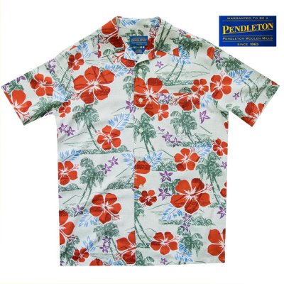 画像1: ペンドルトン リゾート シャツ（半袖・ビンテージハワイアン）/Pendleton Short Sleeve Camp Shirt