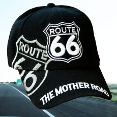 画像1: ルート66 キャップ（ブラック ）/Route 66 Cap Mother Road(Black) (1)