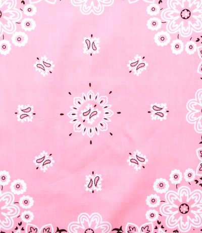 画像2: 大判バンダナ 68cmx68cm ペイズリー ピンク/M&F Western Products Bandana Pink Large 27"X27"