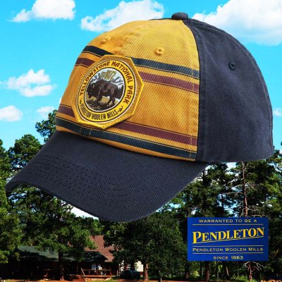 画像1: ペンドルトン ナショナルパーク 国立公園 キャップ（イエローストーン）/Pendleton National Park Cap(Gold Navy Yellowstone)