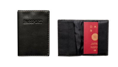 画像2: ケネスコール レザー パスポートケース・パスポートカバー/Kenneth Cole Leather Passport Case 