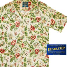 画像1: ペンドルトン リゾート シャツ（半袖・ハイビスカスフローラル）ラージサイズあり/Pendleton Short Sleeve Shirt (1)
