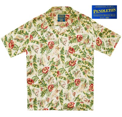 画像2: ペンドルトン リゾート シャツ（半袖・ハイビスカスフローラル）ラージサイズあり/Pendleton Short Sleeve Shirt