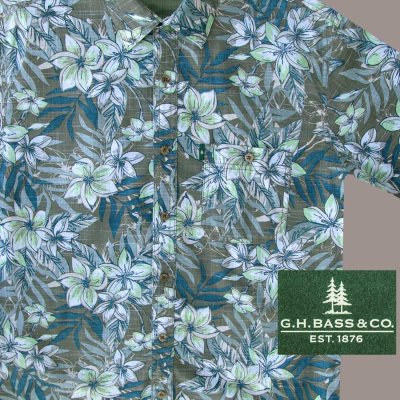 画像2: ジーエイチバス 半袖 シャンブレー シャツ（アーミーダスト）/GH Bass & Co.Short Sleeve Chambray Shirt(Army Dust)