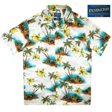 画像2: ペンドルトン リゾート シャツ（半袖・アイボリー ウッディートロピカルプリント）/Pendleton Short Sleeve Camp Shirt(Ivory) (2)