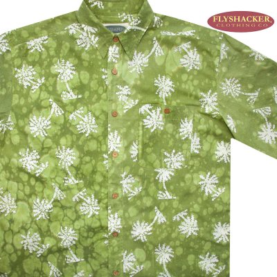 画像2: フライシェイカー 半袖 パームツリー シャツ（リーフ）L（身幅65cm）/Flyshacker Clothing Co Shortsleeve Shirt(Palm Tree)