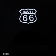 画像4: ルート66 チェッカーフラッグ 刺繍 キャップ（ブラック）/Route 66 Cap(Black) GENUINE MOTHER ROAD (4)