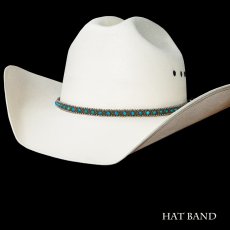 画像2: ターコイズ ボールチェーン ハットバンド/Hat Band Ballchain Turquoise (2)