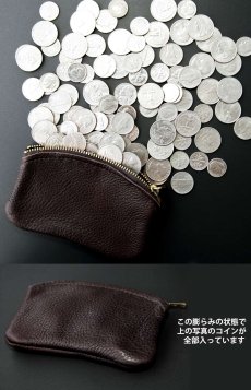 画像3: オーバーランド アメリカ製 レザー コインケース・小銭入れ（ダークブラウン・ブラウン・レッド・タン）/OVERLAND Coin Case (3)