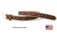 画像2: トニーラマ フローラル ツールド ベルト（ブラウン）/Tony Lama Floral Tooled Leather Belt(Brown) (2)