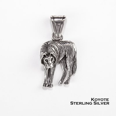 画像1: コヨーテ スターリングシルバー ペンダント トップ/Koyote Sterling Silver Pendant