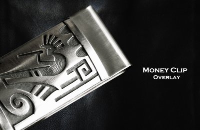 画像2: ホピ ココペリ スターリングシルバー マネークリップ/Hopi Kokopelli Sterling Silver Money Clip