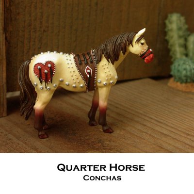 画像1: ペインテッド ホース 馬の置物 アメリカン クォーターホース コンチャス/Painted Horse American Quarter Horse Conchas