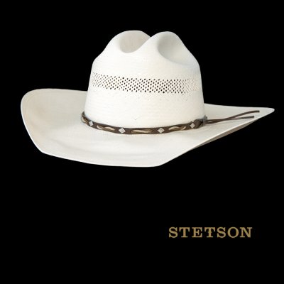 画像1: ステットソン 8X ストロー カウボーイハット（ナチュラル）大きいサイズ 62cm〜63cm/Stetson Western Straw Hat