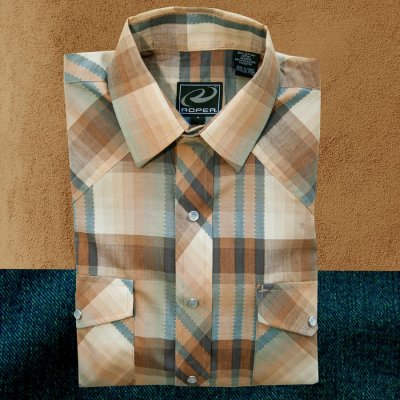 画像2: ローパー ウエスタンシャツ サウスウエスト ブラウン（長袖）/Roper Long Sleeve Western Shirt(Brown)