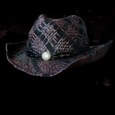 画像1: ベイリー ウエスタン ストローハット（ブラック・ブラウン）/Bailey  Western Straw Hat