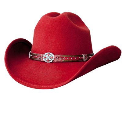 画像1: ブルハイド ウール ウエスタンハット（レッド）/Bullhide Western Hat Activated(Red)