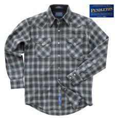 画像1: ペンドルトン ウエスタンシャツ チャコール オンブレ 大きいサイズ XXL（身幅約71cm）/Pendleton High Grade Western Shirt (Charcoal Ombre) (1)