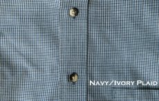 画像2: ペンドルトン ブロードウェイ クロス ボタンダウン シャツ（長袖）（ネイビー・アイボリー）S/Pendleton Long Sleeve Broadway Cloth Shirt(Navy/Ivory Plaid) (2)