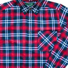 画像2: ウールリッチ フランネル シャツ レッド・ディープインディゴ・ホワイト（長袖）/Woolrich Long Sleeve Flannel Shirt(Red/Deep Indigo/White) (2)