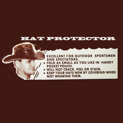 画像2: ハット 帽子 レイン カバー  雨の日のビニール ハットプロテクター カウボーイハット ウエスタンハット用 雨具 /Cowboy Hat Vinyl  Hat Protector