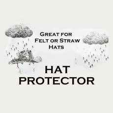 画像3: ハット 帽子 レイン カバー  雨の日のビニール ハットプロテクター カウボーイハット ウエスタンハット用 雨具 /Cowboy Hat Vinyl  Hat Protector (3)