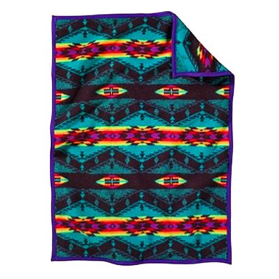 画像3: ペンドルトン スピリットオブザピープル クリブ ブランケット（ターコイズ）/Pendleton Spirit of the Peoples Muchacho Blanket(Turquoise)