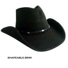 画像1: ブルハイド ウール カウボーイ ハット ワイルド ホース（ブラック）/Bullhide Cowboy Hat Wild Horse(Black) (1)