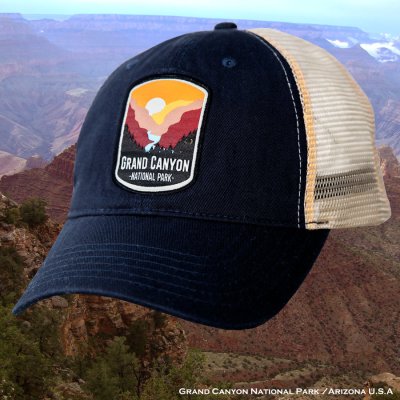 画像1: グランドキャニオン ナショナルパーク 国立公園 キャップ（ネイビー）/ Grand Canyon National Park Cap(Navy)