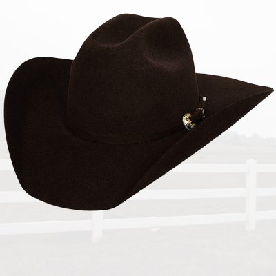 画像1: ブルハイド プレミアムウールフェルトハット（チョコレート）/Bullhide Rodeo Round-Up Kingman 4X Wool Felt Hat