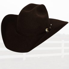 画像1: ブルハイド プレミアムウールフェルトハット（チョコレート）/Bullhide Rodeo Round-Up Kingman 4X Wool Felt Hat (1)