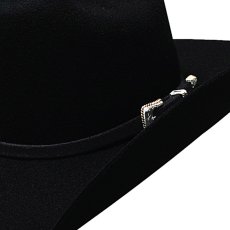 画像2: ブルハイド ウエスタン プレミアムウールフェルトハット（ブラック）58cm〜59cm/Bullhide Justin Moore Collection Wool Felt Hat Back Roads 6X (2)