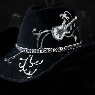 画像2: ブルハイド シェイパブルブリム ウール カウボーイハット ブラック ロックンロール レジェンド /Bullhide Western Wool Hat ROCK 'N' ROLL LEGEND(Black)