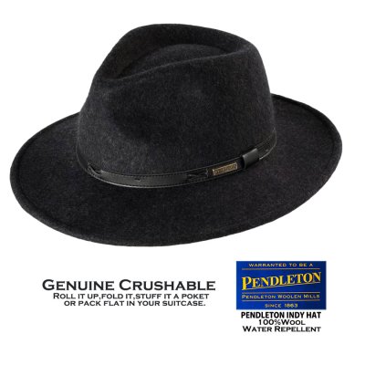 画像1: ペンドルトン インディ ハット（チャコール）/Pendleton Indy Hat(Charcoal Mix)