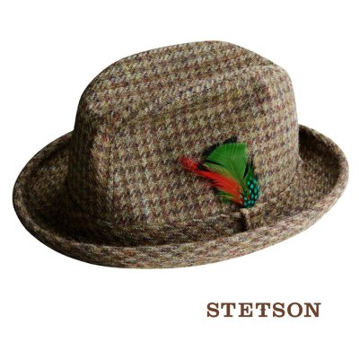 画像1: ステットソン ウール ハット（ブラウン）/Stetson Wool Hat(Brown Plaid)
