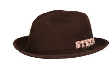 画像2: ステットソン ロゴ フェドラ ハット（ブラウン）/Stetson Logo Felt  Hat(Brown) (2)