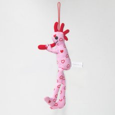 画像2: ココペリ ぬいぐるみ 人形 ココペリドール ロコペリ ピンクxレッド ハート Sサイズ/Kokopelli Doll Locopelli Heart Pink/Red (2)