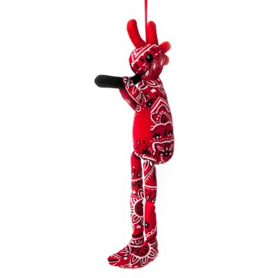 画像1: ココペリ ぬいぐるみ 人形 ココペリドール ペイズリーレッド Sサイズ/Kokopelli Doll Paisley Red