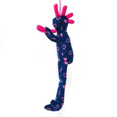 画像1: ココペリ ぬいぐるみ 人形 ココペリドール ロコペリ ネイビーxピンク ハート Sサイズ/Kokopelli Doll Locopelli Heart Navy/Pink (1)