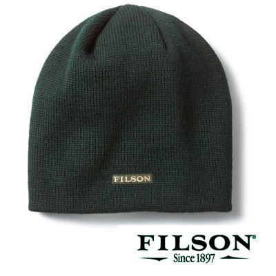 画像1: フィルソン バージンウール ニット キャップ（グリーン）/Filson Wool Cap(Green)