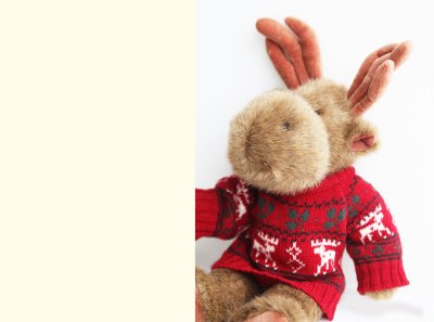 画像2: 赤いセーターを着たムースのぬいぐるみ/Stuffed Animal of Moose
